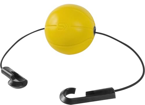 SKLZ Basketball Shooting Trainer Optische Wurfausführungshilfe | Gelber Ball; 20 cm; leicht & kompakt – werkzeuglos aufbaubar; visuelle Zielhilfe für präzisere Würfe