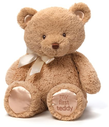 GUND Baby My First Teddy Bear, Ultra Soft Animal Plush Toy for Babies and Newborns, Light Brown/Tan, 15”