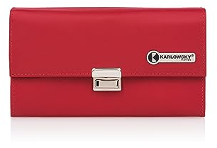 Karlowsky Kellnerbörse (Geldbörse) 18,2 x 10 cm Leder rot