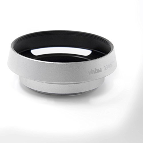 vhbw Scattered light lens hood 39 mm silver suitable for camera Voigtländer colour Skopar 35 mm F2.5 Pancake II