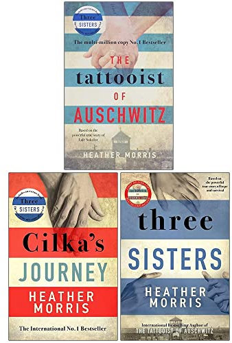 Tattooist of Auschwitz, Cilka's Journey, & Three Sisters 3 Book Set Collection