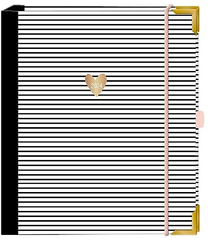 Terminplaner A5 Premium 2024 Streifen: Premium-Terminplaner