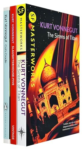Kurt Vonnegut Collection 3 Books Set (Slaughterhouse 5, Cat's Cradle, The Sirens Of Titan)