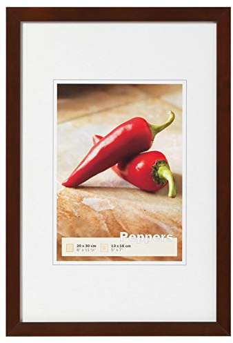 walther design Bilderrahmen nussbaum 40 x 50 cm Peppers Holzrahmen BP050N