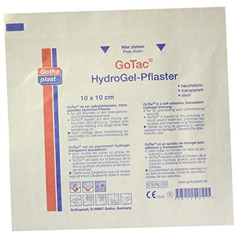 GOTAC HydroGel-Pflaster L 10x10 cm steril 1 St