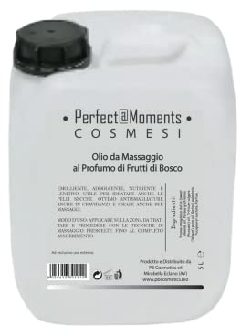 Perfect Moments Cosmesi Olio da Massaggio ai Frutti di Bosco 5L Elasticizzante e Rilassante