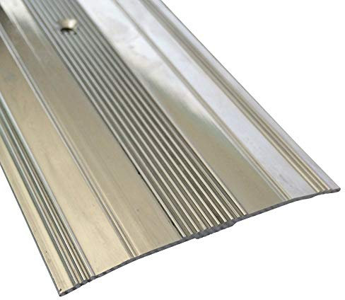 Metal Extra Wide Carpet Cover Strip Door Bar Trim (900mm, Silver)