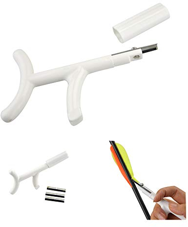 ZSHJG Bogenschießen Pfeilfeder Entfernungswerkzeug Schaber Stripper Streifen Pfeil Flügelfeder Befiederung Entfernen Pfeil Feder Schaber