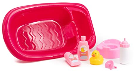 Tachan - Spielzeugbadewanne - für Puppen bis 35 cm - Enthält 7 Zubehörteile - Maße 37 x 21 x 10 cm (CPA Toy Group 772T00401)