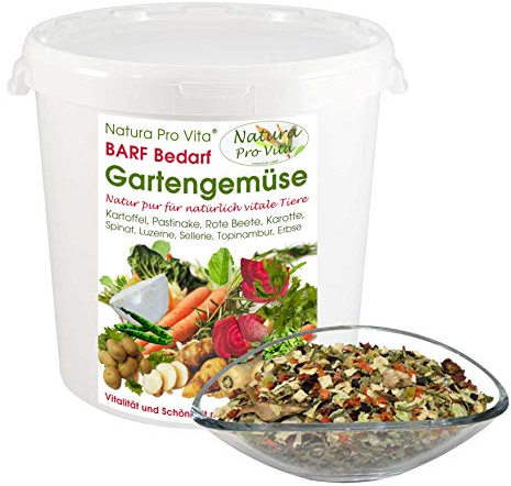 Gemüsemix Hunde Barf Gemüse Hund glutenfrei getreidefrei kalorienarme Gemüsemischung Deutscher Anbau Barf Ergänzung Hund Natura ProVita 3kg