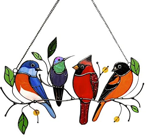 Metal Bird Wall Decor Garden Fence Decorations Hanging for Outdoor Backyard Home Bedroom Garden Patio Porch Outdoor Wall Art