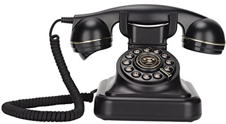 Teléfono con Cable Vintage, Fijo Retro con Cable, Trabajo Real, Antiguo Teléfono Europeo de Moda, Estilo Europeo, para Dormitorio, Oficina, Cafetería, Decoración