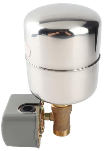 Wasserpumpen Druckschalter, Kupfer Rückschlagventil Kit, Drucktank Steuerschalter, für selbstansaugenden Pumpen, Strahlpumpen, Gartenpumpen, Klarwasserpumpen, 110V-230V
