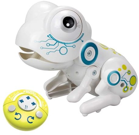 Silverlit Robo Frog YCOO Robo Frosch Ferngesteuerter Frosch, der springen kann, Spiele Spielen, Dinge greifen und Geräusche Machen kann