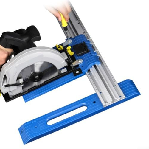 Rotaia di guida fissa per circolare, Rotaia di guida fissa per circolare elettrica, Guida di scorrimento per taglio in lega di alluminio per lavorazione del legno