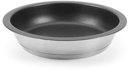 cookvision nesto Edelstahlpfanne 28 cm, antihaftbeschichtete Induktionspfanne, PFOA-freie Beschichtung, stapelbares platzsparendes Design, backofengeeignet bis 260°, Ø 28 cm x 5,6 cm