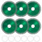 6Pcs Cutting Disc for Angle Wheel Grinder, 4in/10cm Diameter Indestructible Disk Composite Multifunctional Cutting Saw Blade Diamond Cutting Disc for Smooth,Chamfering,Grinding of All Materials