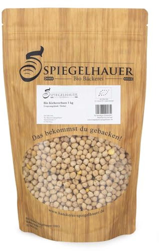 Bäckerei Spiegelhauer Bio Kichererbsen 1 kg - Vegan Ohne Zusätze - Hülsenfrüchte