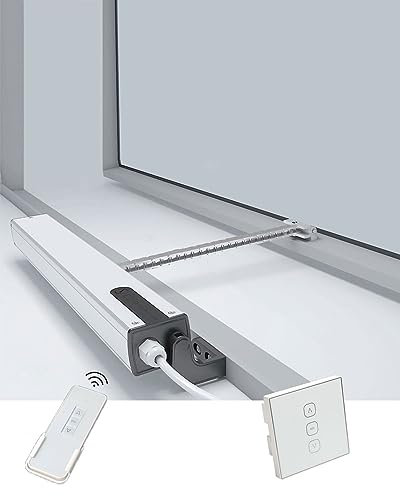 Abreventanas eléctrico con mando a distancia para tragaluces y ventilación de techo Max 400N, accionador de ventana motorizado, abridor automático de ventanas con interruptor de pared, tamaño de 700