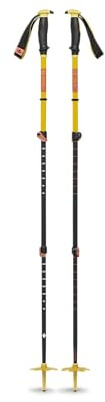 Black Diamond Unisex – vuxen traverse 3 skidstavar, sulphur grön, 95–125 cm