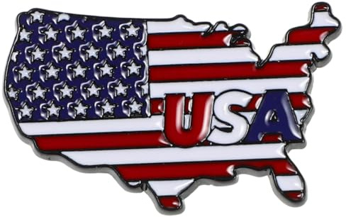 VALICLUD Flaggen Brustabzeichen Patriotische Anstecknadel Für Unabhängigkeitstag Enamel Anstecker Für Jacken Und Anzüge Amerikanische Flagge Schmuck 4 Juli Outfit Zubehör