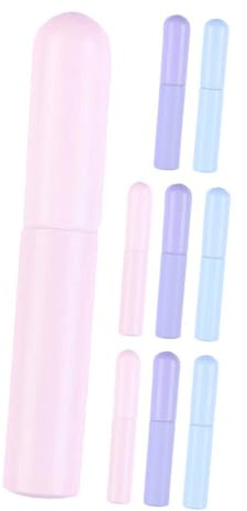 Generisch 9 Stk Lippenbürste kosmetikpinsel reisepinsel für Lippenmasken Lippenpinsel Reise-Lippenfilm-Ölpinsel Lippenaufheller Augen-Make-up-Pinsel Lippenstiftpinsel Kieselgel