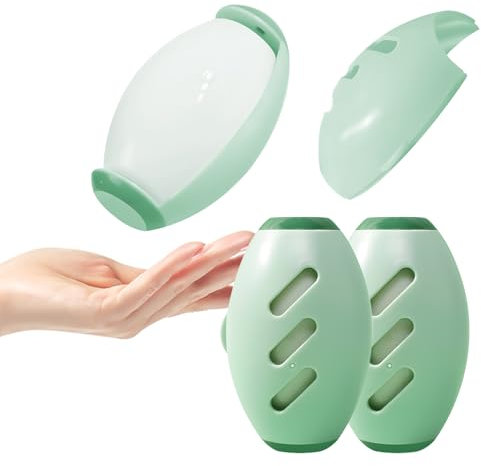 starfa lab 2 Stück wiederverwendbare Fusselrolle, klebrige Rolle, waschbar, tragbarer Silikon-klebriger Roller Ball für Tierhaare, Fusselentferner-Werkzeug für Kleidung, Plüschhaar, Staub, Reisen