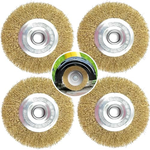 4 Stück Stahldraht-Fugenburste Set, Ersatzbürste MultiBrush, Weedbrush Zubehör Ersatzbürste Bürste,110 x 16mm Breite Weedbrush Unkraut Bürste, Zur Entfernung Von Unkraut Moo