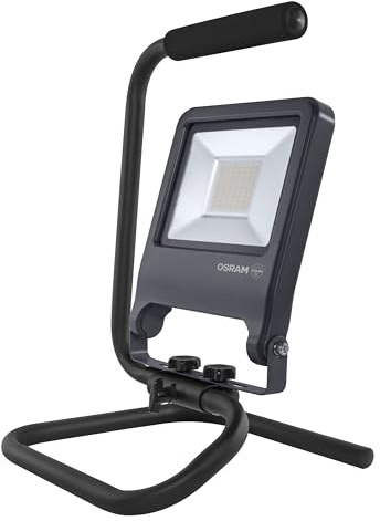 OSRAM arbetslampa S-Stand 50W 4500lm IP65 svängbar kabel | LED Worklight S-Stand, Outdoor Lighting (Special), Mörkgrå, 25000 h, 1-Pack