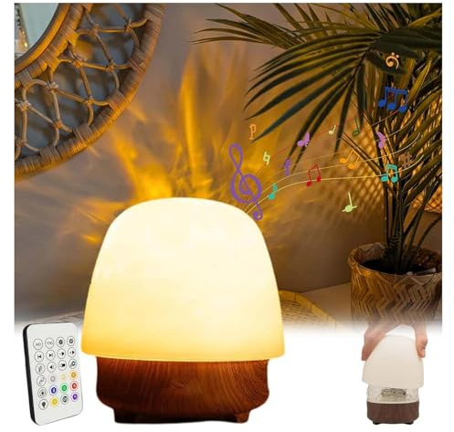 Niblido Lamp-Night Light & Bluetooth Noise MachineGift (Walnut, 1PC)