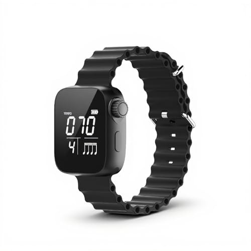 XUMIUZIY Orologio Metronomo Vibrante, Regolabile 40-240 Bpm, modalità Sportiva Commutabile, Batteria a Lunga Durata, Orologio da Polso Metronomo Vibrante Indossabile per Musicisti