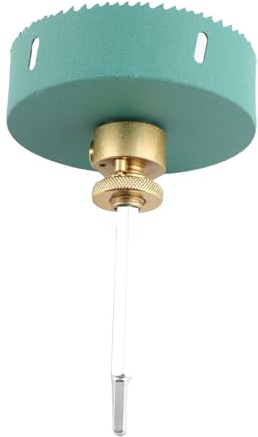 Sxhlseller Kit de Scie Cloche de 150 Mm avec Bielle à Dégagement Rapide, Cache-poussière de 160 Mm et Foret pour Plaques de Plâtre, MDF, Bois, Acrylique, Plastique et Panneaux Composites (120 /