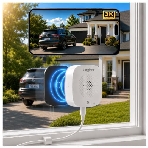 LongPlus 5MP 3K Window Camera for Home Security, WiFi6 Safeview Camera