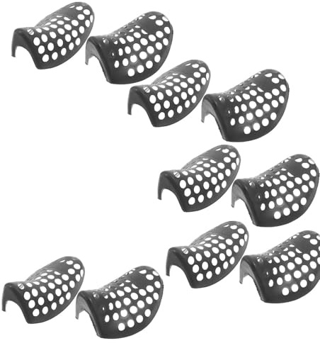 TOMETURE Set da 5 Paia di Supporti per Scarpe in Plastica Neri per Sneaker e Scarpe in Pelle Anti-piega e Anti-rughe la Cura e Conservazione