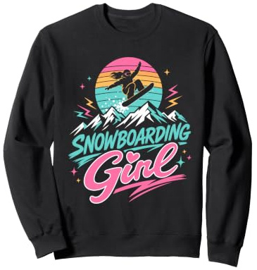 Snowboarder SNOWBOARDING GIRL Girls Children Snowboard Sweatshirt