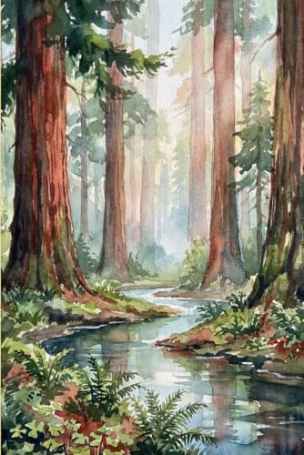 Redwood Forest Watercolor Journal