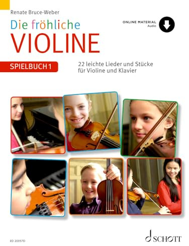 Die fröhliche Violine: Spielbuch 1. violin and piano. Recueil de pièces instrumentales.