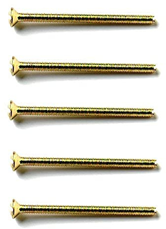 Merriway BH03951 (20 Pcs) M3.5 x 40mm 1.5 inch EB Raised CSK Electrical Plug Socket Switch Machine Screw - Pack of 20 Pieces