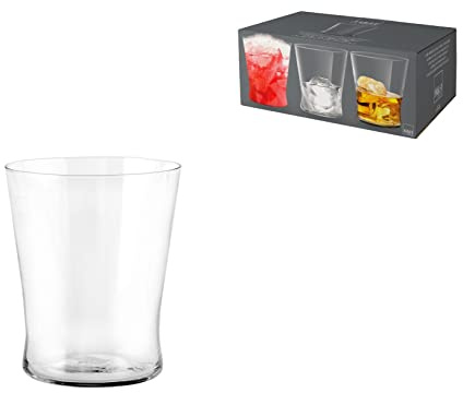 H&H Conic Set 6 Bicchieri Liquore, Vetro Ultrasottile, 110 ml