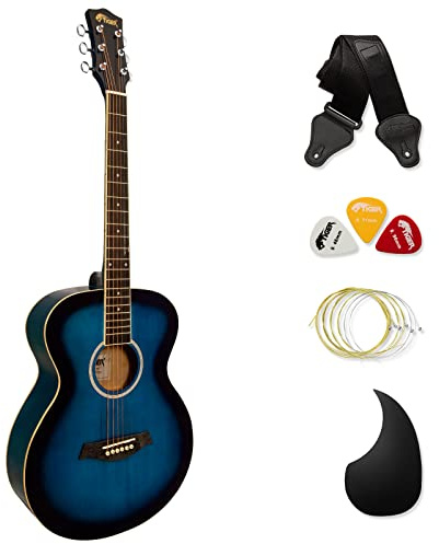 Tiger Akustische Gitarre für Anfänger Blau