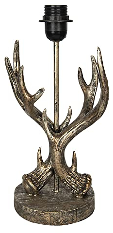 Clayre & Eef Lampenfuss Geweih 23x15x36 cm E27/max 1x60W 6LMP650