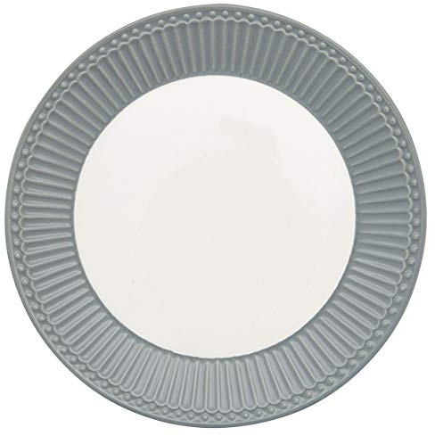 GreenGate - Teller, Frühstücksteller, Kuchenteller - Alice - Stone Grey - D 23 cm