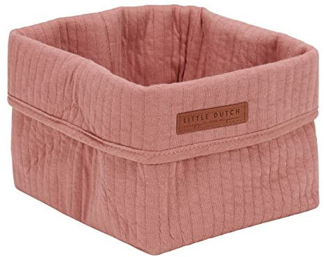 Little Dutch TE30430151 Wickeltischkörbchen klein - pure pink blush (15x15x15 cm)