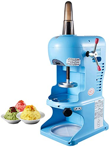 Rasoio per Ghiaccio Commerciale 350W 198LBS/H Creatore di Coni di Neve Elettrico con consistenza del Ghiaccio Regolabile Tritaghiaccio Macchina per frullati Macchina per grani