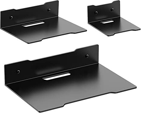 Anloximt 3Pack Router Wandmontage Schwebendes Wandregal für Router Lautsprecher Wandhalterung Wandmontiertes Projektorregal für Kabelboxen DVD-Player Spielekonsolen