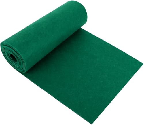 Gohytal Filz Meterware Filzrolle Filzstoff 30cm x 250cm x 3mm, Dekofilz Taschenfilz FilzstoffBespannstoff aus Filz, Innenraumverkleidung Bezugsstoff Bastefilz für DIY Box Liner(Grün)