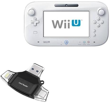 BoxWave Smart Gadget compatibile con Nintendo Wii U Gamepad, lettore di schede SD AllReader, lettore di schede microSD, USB compatto, nero