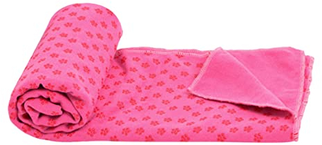 MOBUTOFU Yogadecke Rutschfest Für Fitness Und Leicht Zu Reinigen Und Tragbar Decke Für Übungen Und Reisen Mit Netztasche Rosy