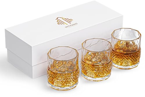 Elite Collection Crystal Tumbler Glasses 350ML - Lead-Free, Cut Transparent Design - Elegant Drinkware for Home, Restaurants & Kitchen - Perfect Drinking Gift Set of 3 in Gift Box