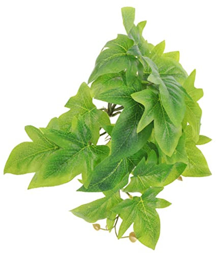 COLLBATH Plantes Suspendues pour Terrarium Décoration Reptiles Grimpants Cachette Naturelle Facile à Nettoyer Matériau Sécurisé